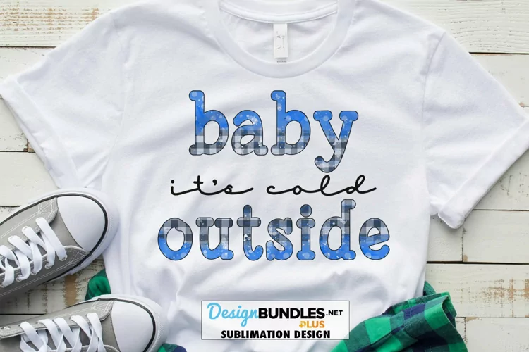 Christmas Sublimation | Baby Its Cold Plaid Polk Dot PNG