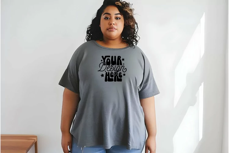 Back mockup, Black Comfort Colors C1717 Mockup, Comfort