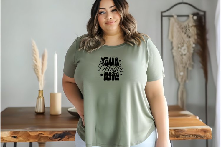Back mockup, Black Comfort Colors C1717 Mockup, Comfort example image 1