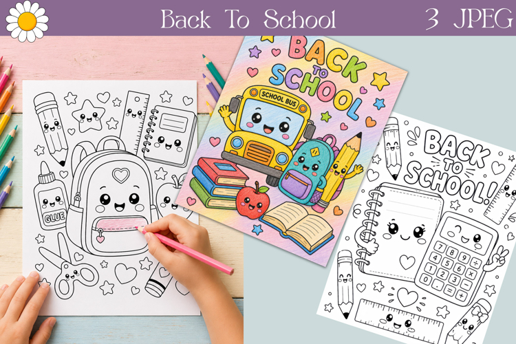 Back To School Coloring | Printable Kids Pages