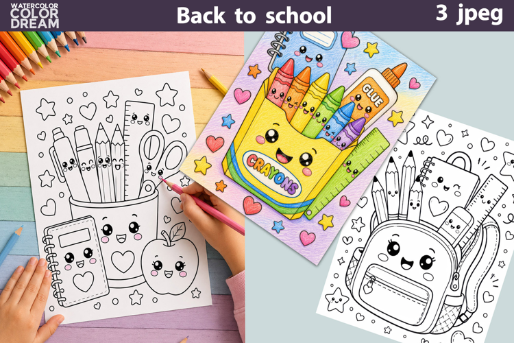 Back To School Coloring Pages | Kids Classroom Printable