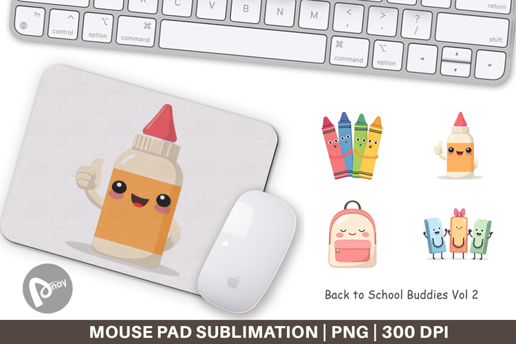 Mouse Pad School Buddies