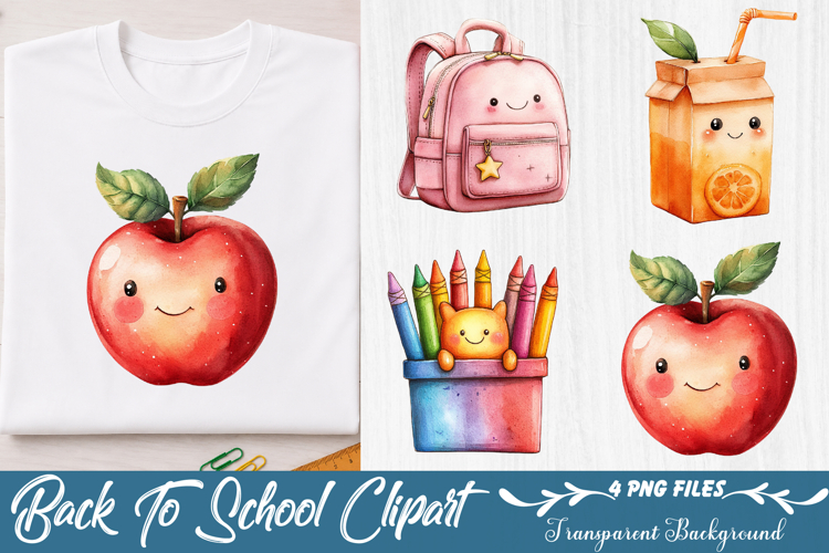 Back To School Clipart example image 1
