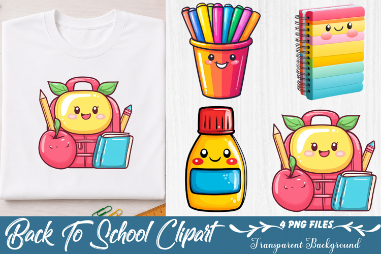 Back To School Clipart example image 1
