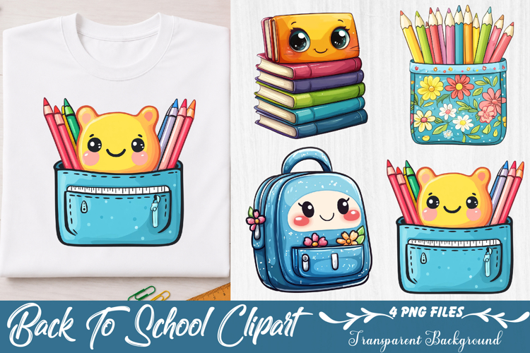 Back To School Clipart example image 1
