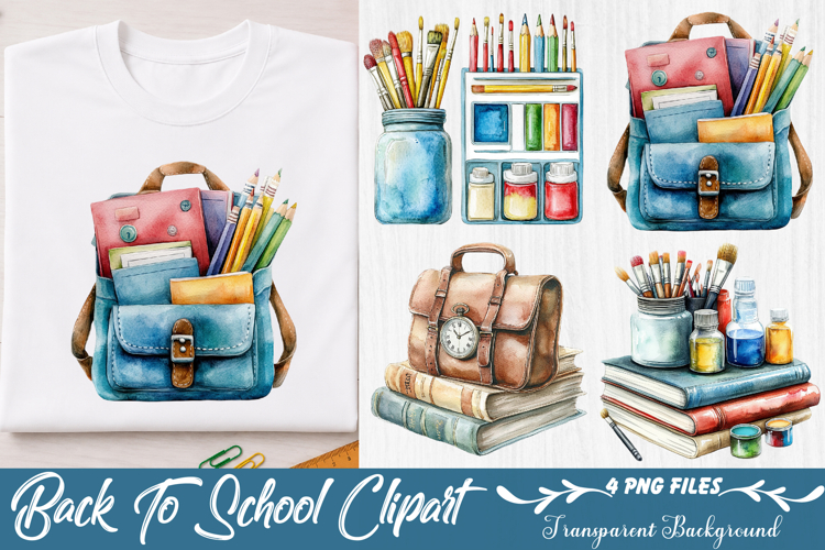 Back To School Clipart example image 1