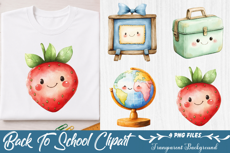 Back To School Clipart example image 1