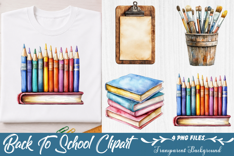 Back To School Clipart example image 1