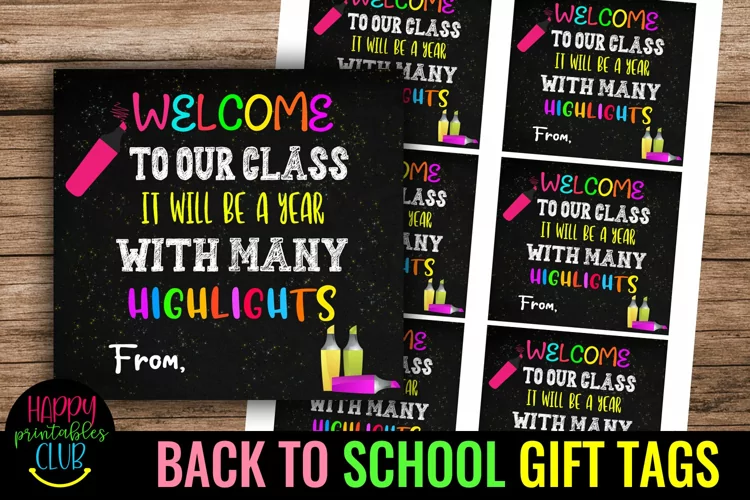 Welcome To Our Class- First Day Back to School Tags