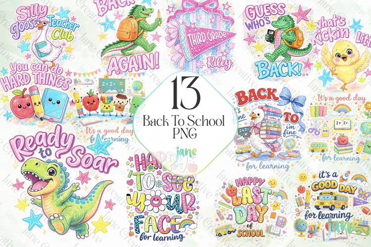 Back To School PNG Bundle