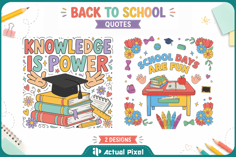 2 Back to School SVG PNG