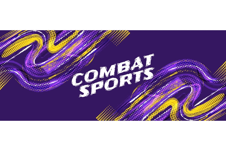 Purple and Yellow Brush Background in Halftone Style