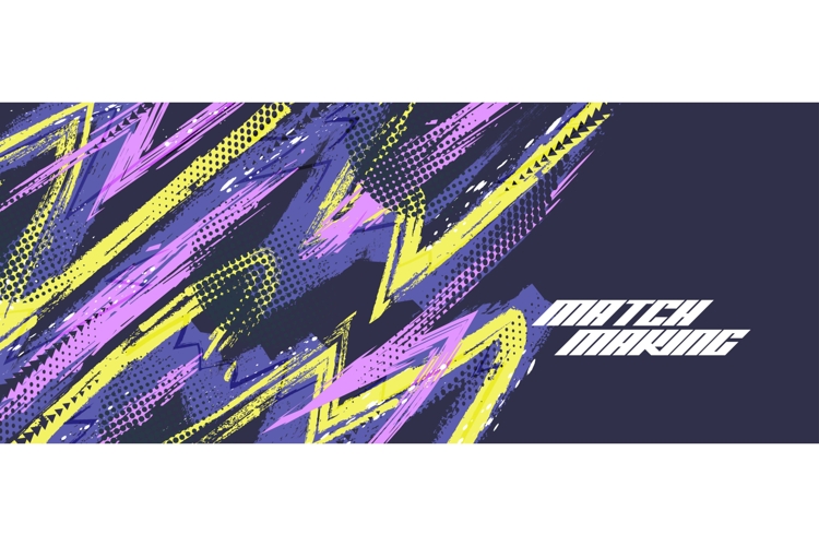 Colorful Abstract Background with Grunge Brush Strokes