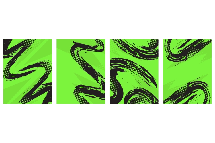 Green And Black Texture Image 10