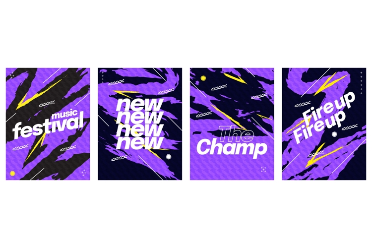 Bold Modern Sport Poster Set Design