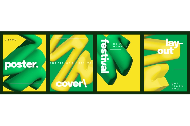 Trendy Abstract and Minimalist Poster Set