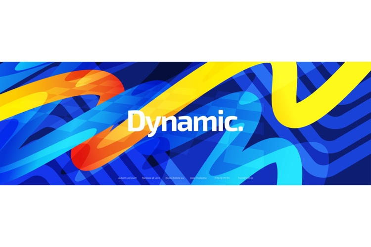 Modern and Dynamic Background with Blue and Orange Lines