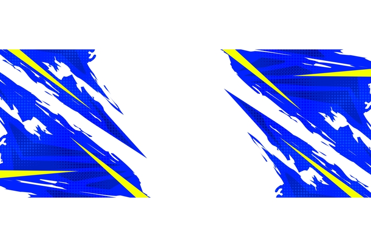 Dynamic Blue and Yellow Sports Background