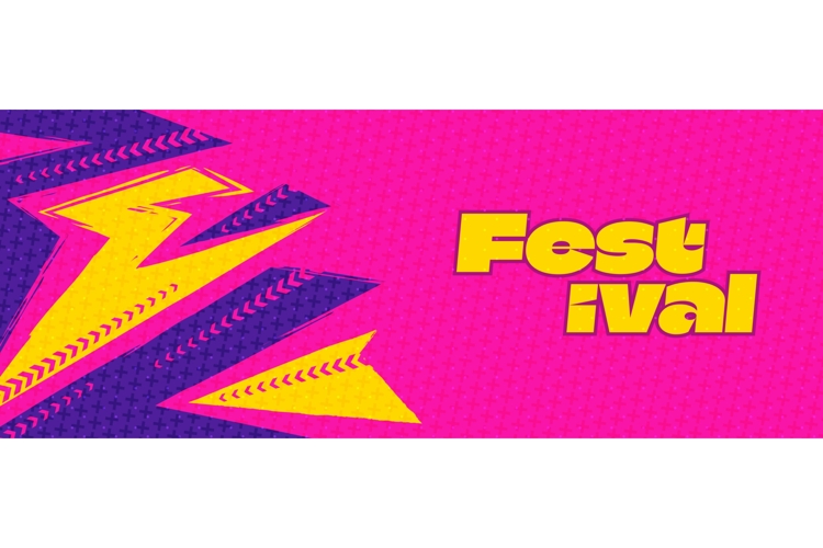 Colorful Abstract Pop Art Background with Lightning Bolt