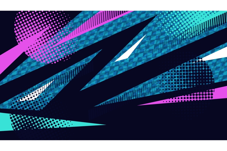 Abstract and Vibrant Background with Dynamic Shapes