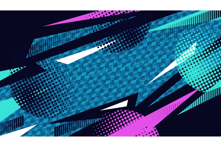 Abstract and Creative Background with Dynamic Shapes