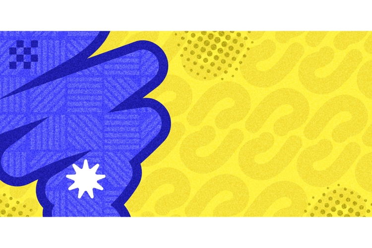 Cute Background Design in Retro Pop Art Style