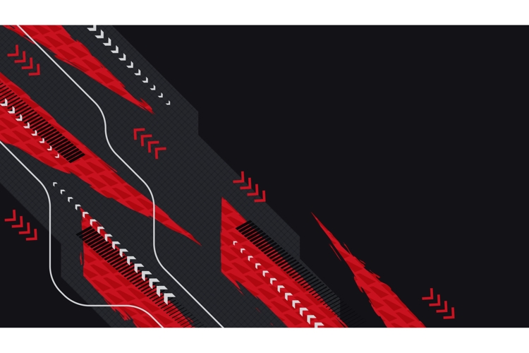 Black and Red Abstract Sport Background in Modern Tech Style