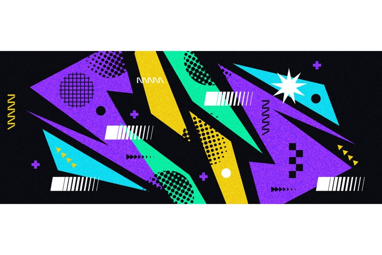 Modern and Dynamic Retro Background in Pop Art Style