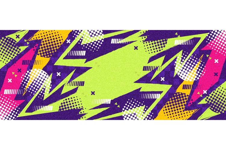 Abstract Sport Background in Colorful Pop Art Style