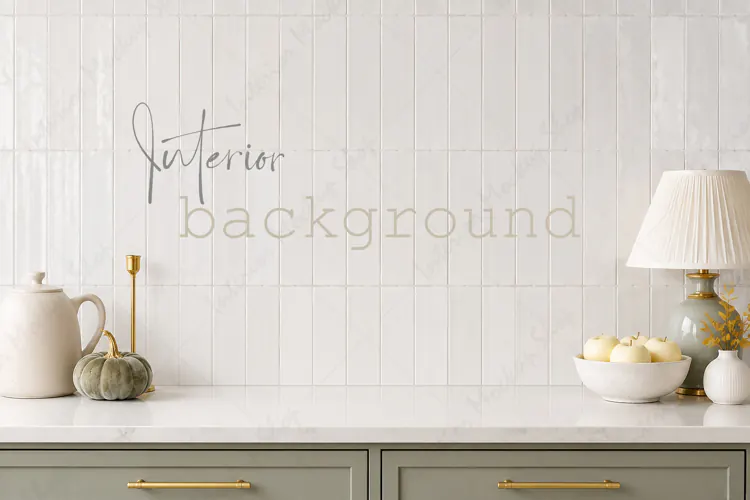 Fall Kitchen Counter Background