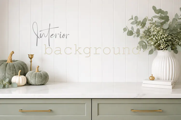 Fall Kitchen Counter Background
