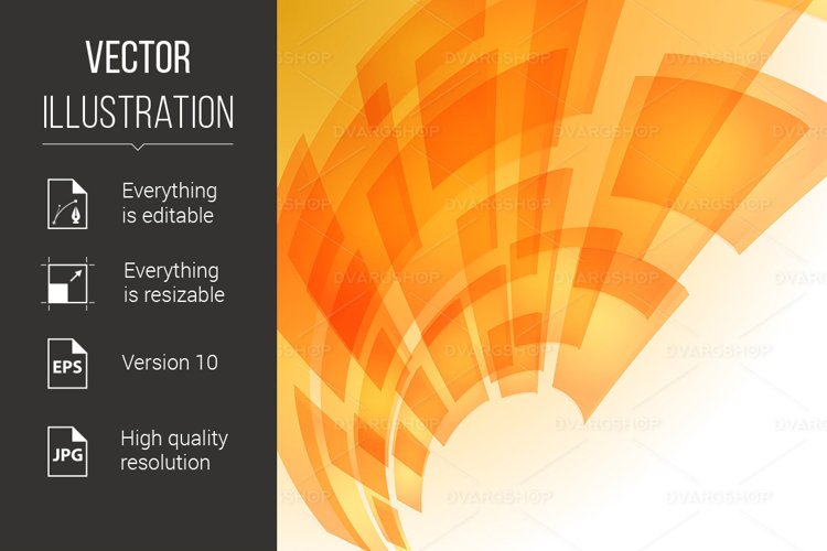 Abstract orange digital background example image 1