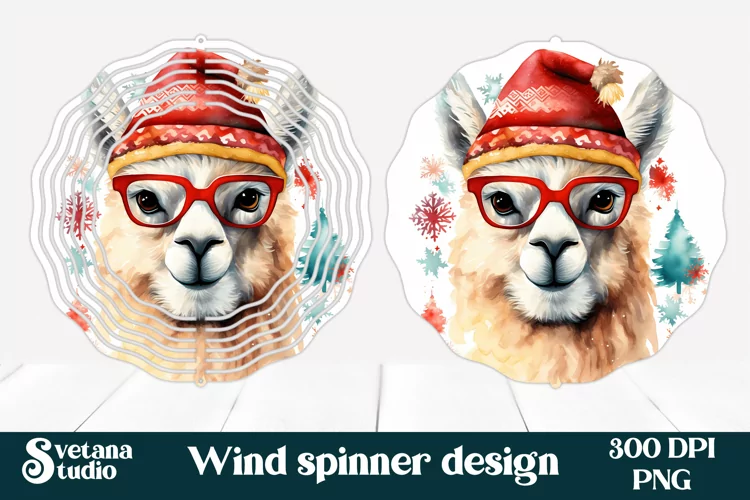 Animal wind spinner sublimation | Christmas wind spinner PNG