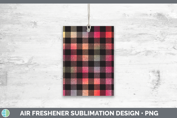 Buffalo Plaid Red Backgrounds Air Freshener Sublimation Desi