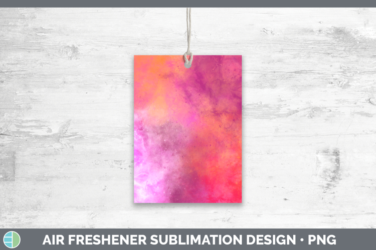 Galaxy Pink Backgrounds Air Freshener Sublimation Design