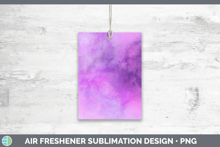 Galaxy Purple Backgrounds Air Freshener Sublimation Design