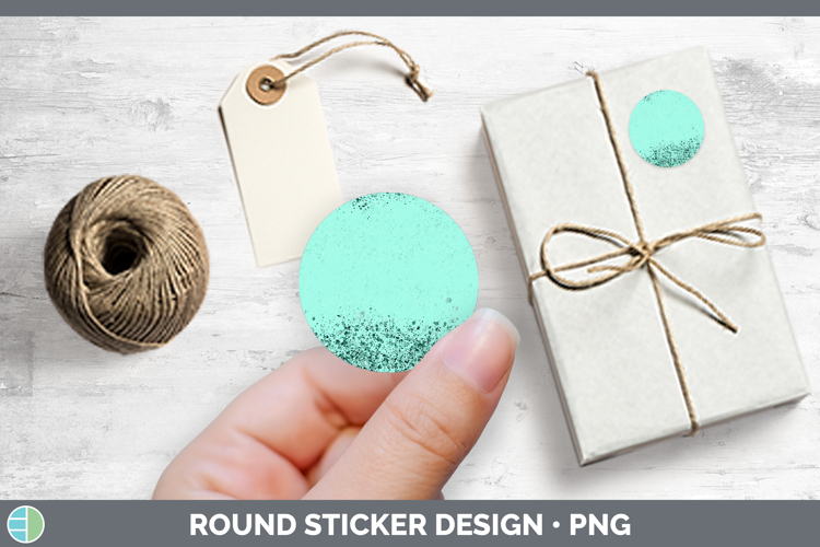 Glitter Blue Backgrounds Stickers Design