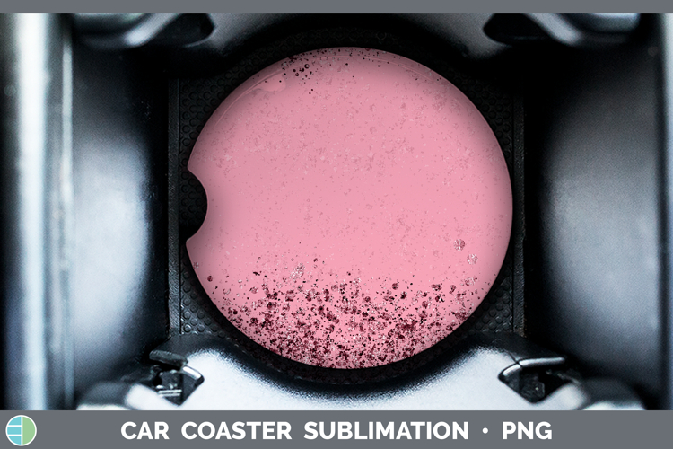 Glitter Pink Backgrounds Car Coaster Sublimation Design