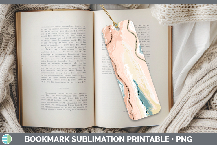 Paint Pour 01 Be Backgrounds Bookmark Sublimation Design