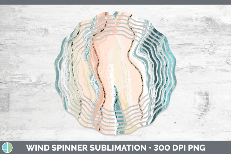 Paint Pour 01 Be Backgrounds Wind Spinner Sublimation Design