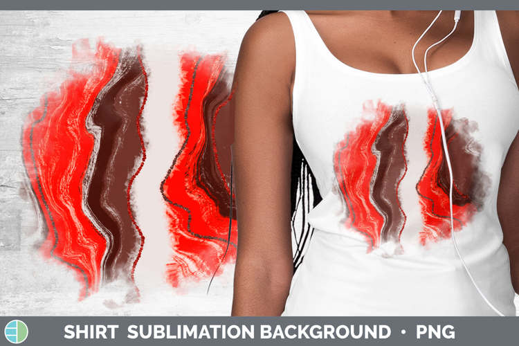 Paint Pour Red Backgrounds Shirt Sublimation Design
