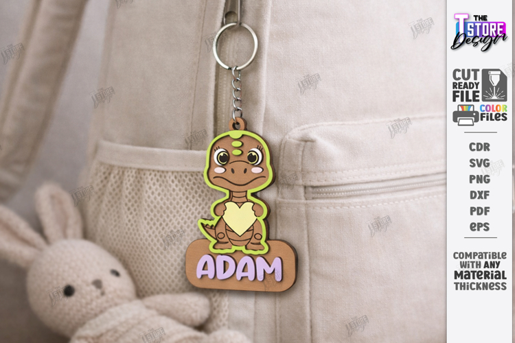Backpack Tag Laser Cut | Keychains SVG | Name Tag | Bag Tag