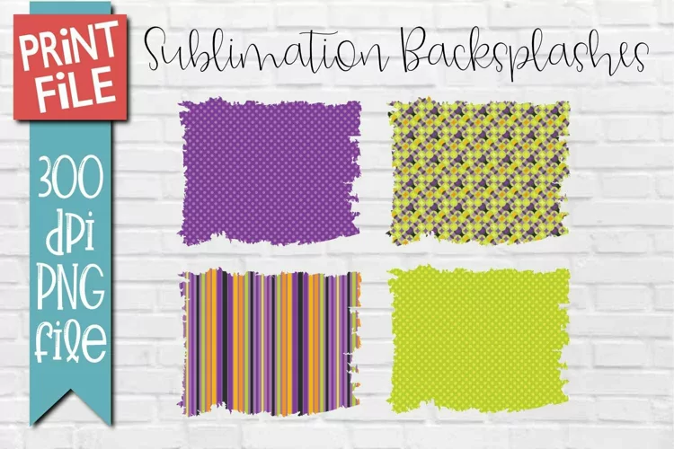 Halloween Sublimation Backsplash Background Design