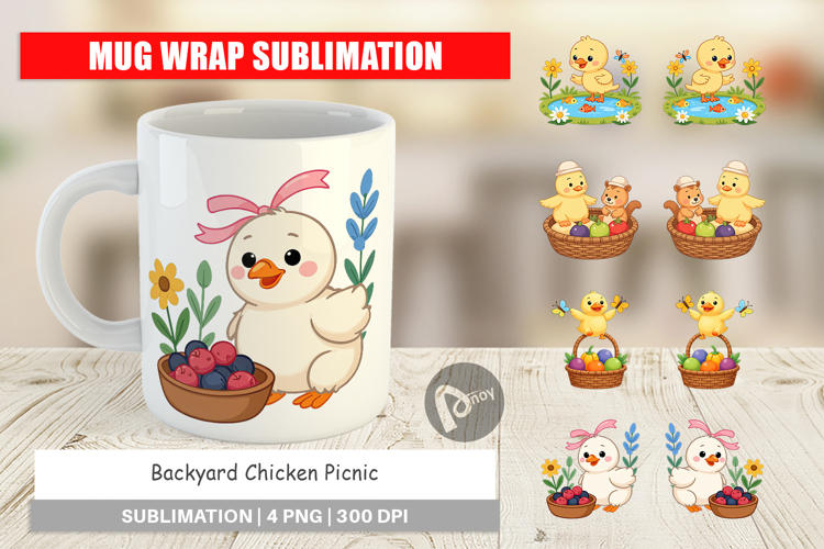 Mug Wrap Chicken Picnic Day