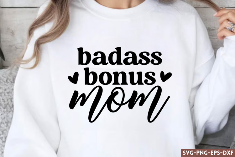 badass bonus mom SVG example image 1