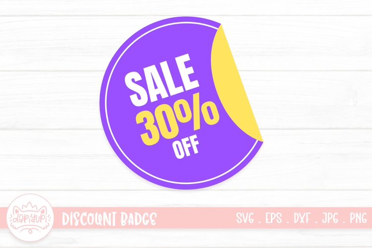 30 Percentage Sale Discount Badge Design