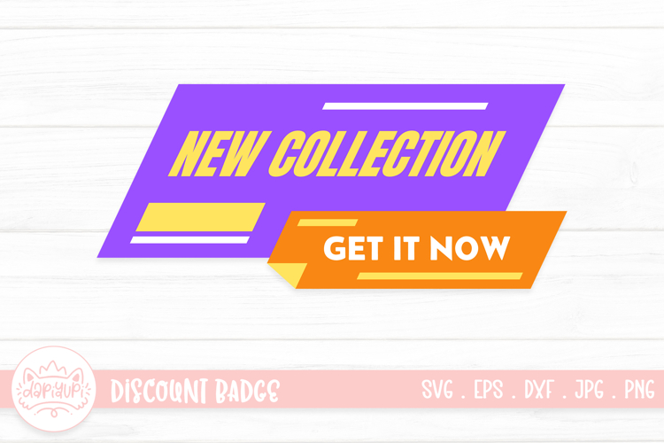 New Collection Discount Badge Design