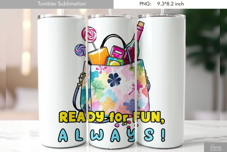 Watercolor Funny Handbag|Inspirational Quotes Tumbler Design example image 1