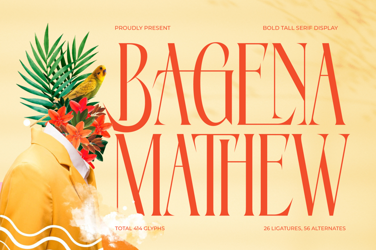 Bagena Mathew - Bold Tall Serif Display