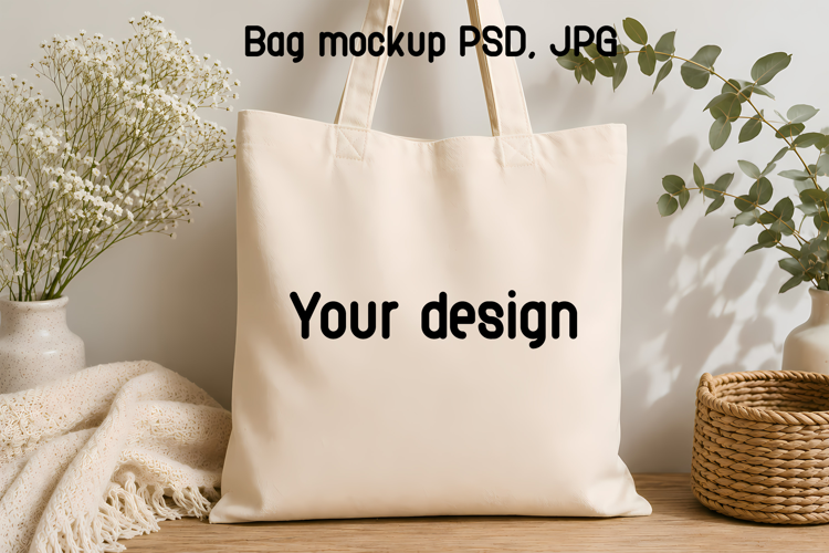 Tote Bag Mockup | Canvas Bag PSD & JPG